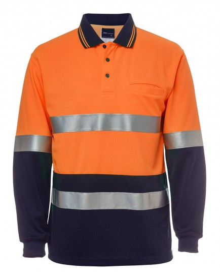 JB'S Hi Vis L/S (D+N) Traditional Polo